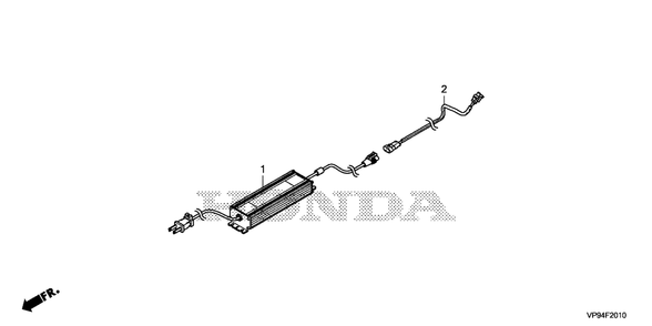 A.C. Adapter Diagram and Parts List for HRM3000K1 (Type  A)(MBFF-1000001 - 9999999) Honda Lawn Mower