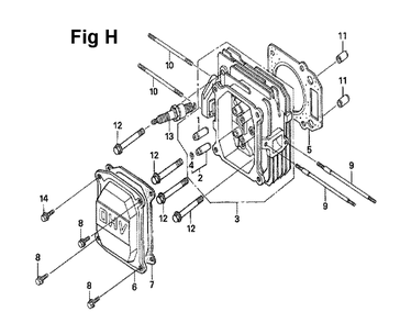 Fig-8 Diagram and Parts List for GXV160H2 Type T1AH Honda Engine