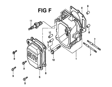 Fig-7 Diagram and Parts List for GXV140 Type N2 Honda Engine
