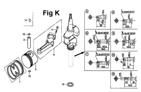 Fig-2 Diagram and Parts List for GXV160 Type N12 Honda Engine