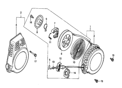 Part Location Diagram of 31100-896-010 Honda Flywheel