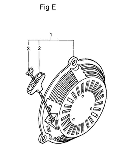 Fig-5 Diagram and Parts List for GC190A Type MHA2 Honda Engine