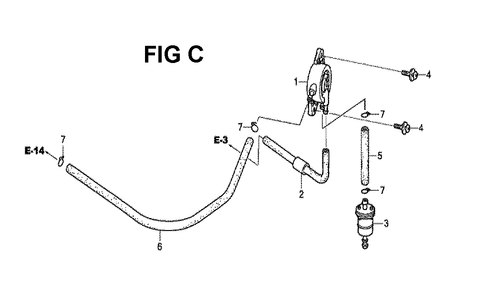 Fig-10 Diagram and Parts List for GXV530 E3-1070150 Honda Engine