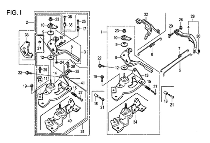 Fig-9 Diagram and Parts List for GX120T1 Type QX Honda Engine