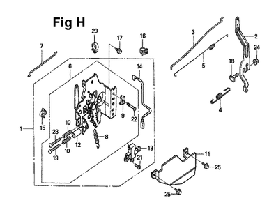 Fig-10 Diagram and Parts List for GXV160UH2 Type A1S Honda Engine