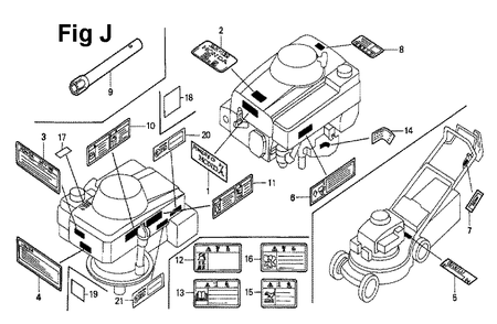 Fig-11 Diagram and Parts List for GXV160 Type N1E2 Honda Engine