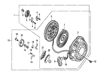 Fig-0 Diagram and Parts List for GX120T1 Type ARL Honda Engine