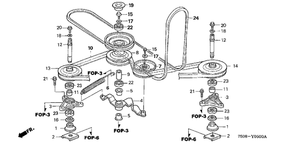 Part Location Diagram of 90872-752-801 Honda Plug, Sealing (40x6)