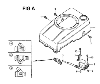 Fig-2 Diagram and Parts List for GXV120 Type SFTH Honda Engine