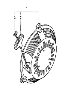 Fig-0 Diagram and Parts List for GC160A Type QHL Honda Engine