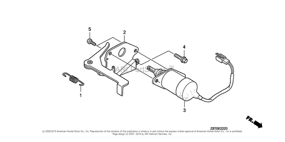 Auto Throttle Diagram and Parts List for GX340RT2 (typeVWE)(GCBET-1000001) Honda Engine