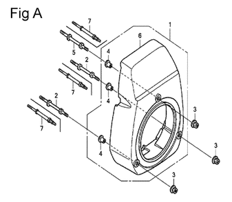 Fig-1 Diagram and Parts List for GC135 Type WHJ Honda Engine