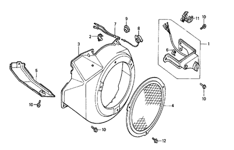 Fig-0 Diagram and Parts List for GX240 Type QAS Honda Engine
