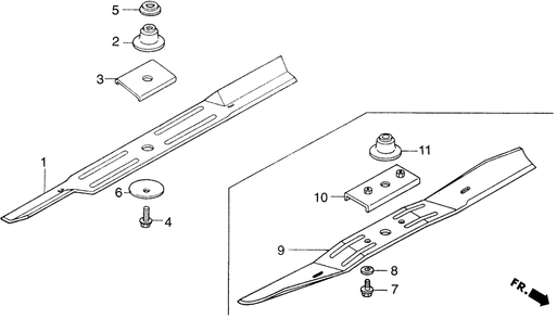 Part Location Diagram of 72513-751-A00 Honda Blade, Rotary