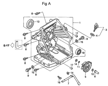 Fig-1 Diagram and Parts List for GC190A Type MEA2 Honda Engine