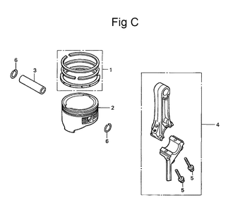 Fig-3 Diagram and Parts List for GC160 Type QHA Honda Engine