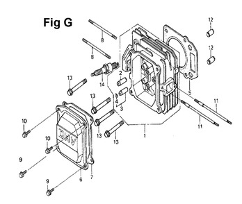 Fig-7 Diagram and Parts List for GXV160 Type A1 Honda Engine