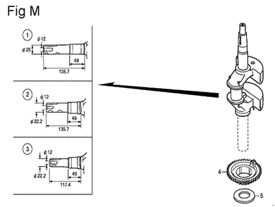 Part Location Diagram of 13311-Z8D-930 Honda Crankshaft