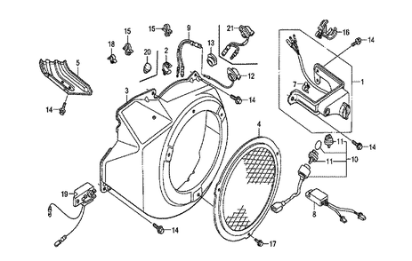 Fig-0 Diagram and Parts List for GX240K1 Type SH Honda Engine