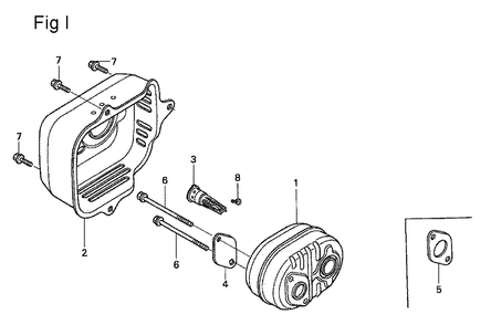 Fig-9 Diagram and Parts List for GSV190A Type S1A Honda Engine