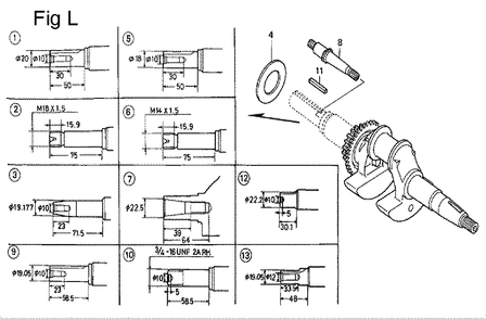 Fig-12 Diagram and Parts List for GC160 Type QHEB Honda Engine