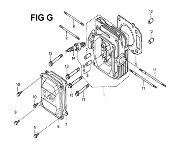 Fig-9 Diagram and Parts List for GXV160 Type A1 Honda Engine