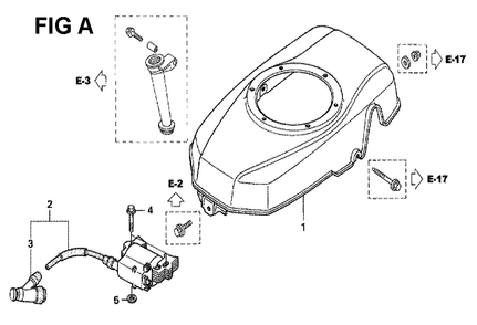 Fig-5 Diagram and Parts List for GXV160UH2 Type SFL Honda Engine