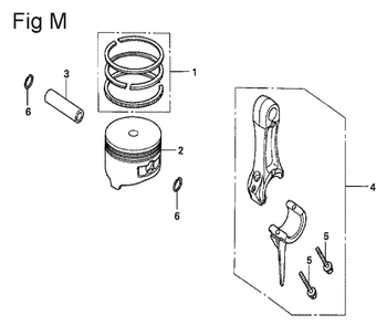 Fig-13 Diagram and Parts List for GX100U Type SE Honda Engine