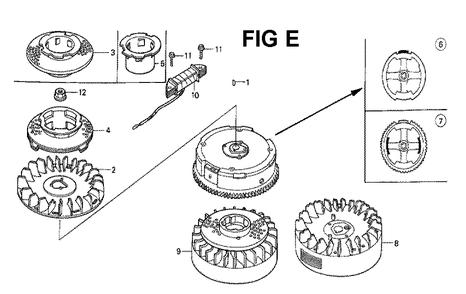 Fig-10 Diagram and Parts List for GXV160K1 Type N1F Honda Engine