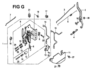 Fig-11 Diagram and Parts List for GXV160K1 Type N5C Honda Engine