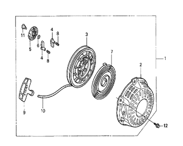 Fig-0 Diagram and Parts List for GX120K1 (SMW2)(43-9099999) Honda Engine