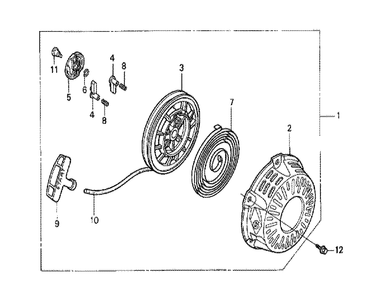 Fig-0 Diagram and Parts List for GX120K1 (SWX2)(43-9099999) Honda Engine