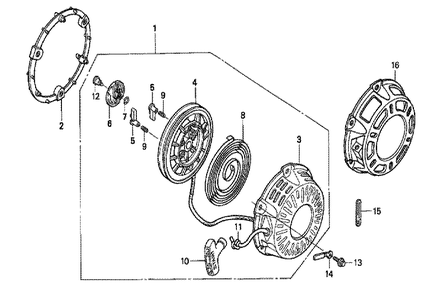 Fig-0 Diagram and Parts List for GX200 Type TX2 Honda Engine
