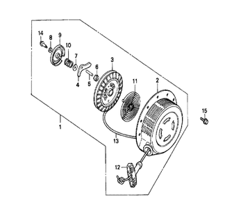 Fig-0 Diagram and Parts List for GX240 Type SD Honda Engine