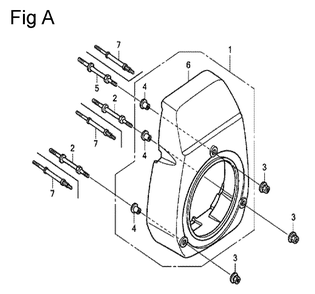 Fig-1 Diagram and Parts List for GC160 Type PXD Honda Engine