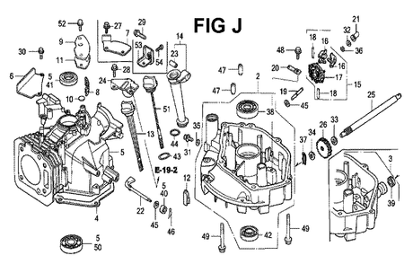 Fig-2 Diagram and Parts List for GXV160 Type N4 Honda Engine
