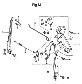 Fig-13 Diagram and Parts List for GC160 Type WME2 Honda Engine