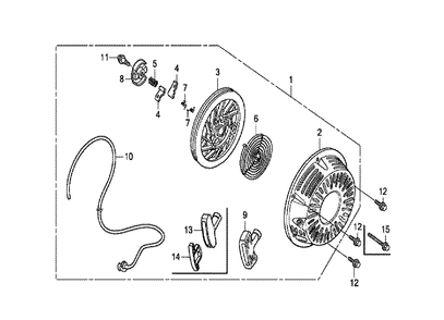 Fig-0 Diagram and Parts List for GX270T Type VSD4 Honda Engine