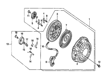 Part Location Diagram of 30500-Z1T-701 Honda Coil Assembly., Ignition (koku