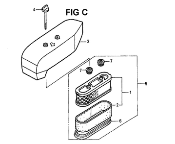 Fig-5 Diagram and Parts List for GXV160K1 Type A1 Honda Engine