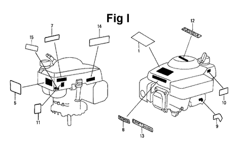 Fig-5 Diagram and Parts List for GXV140 Type N1 Honda Engine