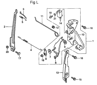 Fig-12 Diagram and Parts List for GC190A Type QHA2 Honda Engine