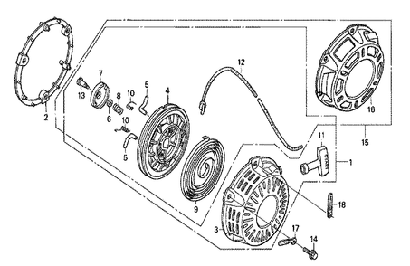 Fig-0 Diagram and Parts List for GX200 Type NW2 Honda Engine