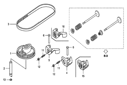 Fig-0 Diagram and Parts List for GCV160LA0 Type A2R Honda Engine