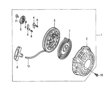 Fig-0 Diagram and Parts List for GX120K1 (WJ)(43-9999999) Honda Engine