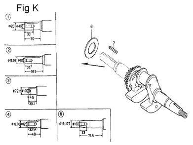 Fig-11 Diagram and Parts List for GC190A Type QHPA Honda Engine