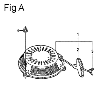 Fig-1 Diagram and Parts List for GSV190LA Type GBH Honda Engine