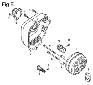 Fig-5 Diagram and Parts List for GCV135 Type A2R Honda Engine