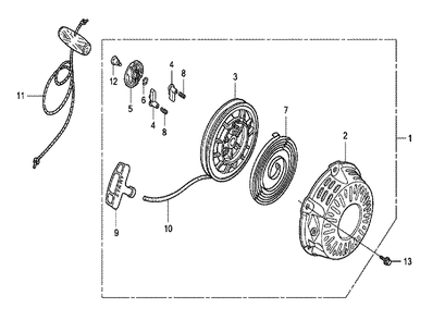 Fig-0 Diagram and Parts List for GX120K1 Type WIH Honda Engine