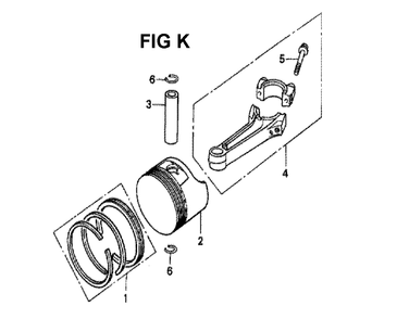 Fig-3 Diagram and Parts List for GXV140 Type MAJ Honda Engine